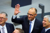 Election of a new German Chancellor, in Berlin