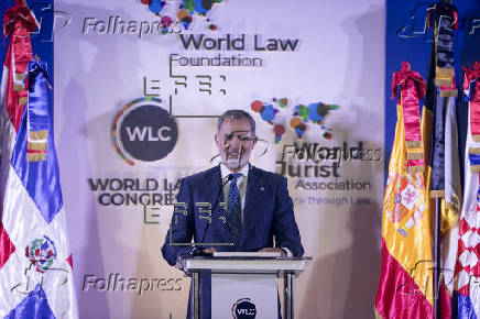 El rey de España participa en el Congreso Mundial del Derecho, en Santo Domingo