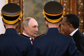 Russia's President Putin and Congo Republic's Sassou meet in Moscow