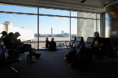 Air Traffic Control Tower is seen at Denver International Airport