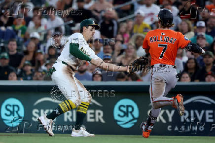 MLB: Baltimore Orioles at Athletics
