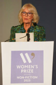 Britain's Queen Camilla attends the Women's Prize for Fiction and Nonfiction event in London