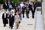 Britain's King Charles visits Oxford Centre for Islamic Studies in Oxford