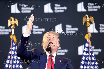 U.S. President Trump visits the Kennedy Center in Washington, D.C.