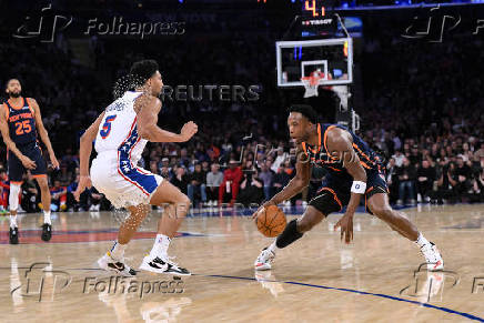 NBA: Philadelphia 76ers at New York Knicks