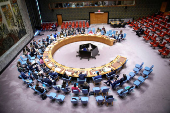 Filippo Grandi, United Nations High Commissioner for Refugees addresses members of the Security Council at U.N. Headquarters in New York
