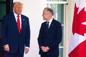 US President Trump meets Canadian Prime Minister Carney at the White House