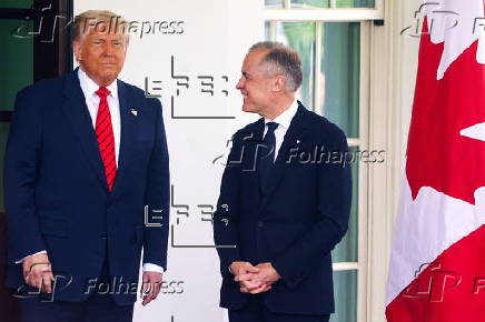 US President Trump meets Canadian Prime Minister Carney at the White House