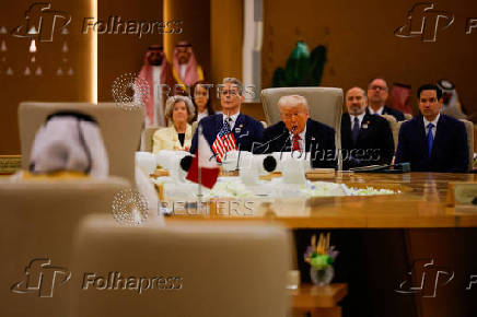 U.S. President Trump attends a GCC summit, in Riyadh