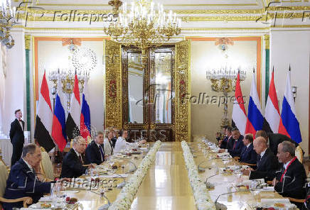 Russia's President Putin meets Yemen's presidential council chief Al-Alimi in Moscow