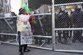 Evo Morales supporters march in mourning amid economic crisis, in La Paz