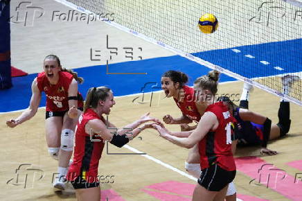 FIVB Volleyball Women's Nations League - Belgium vs Thailand
