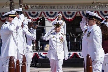 Toma de posesión de Charles A. Chmielak como nuevo comandante de las fuerzas navales estadounidenses en Rota