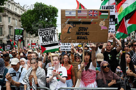 Pro-Palestinian demonstration in London