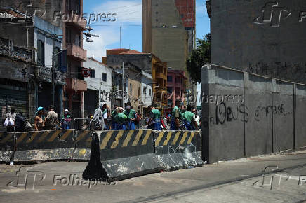 Isolamento na Cracolândia em São Paulo