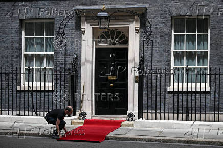 French President Macron visits Britain