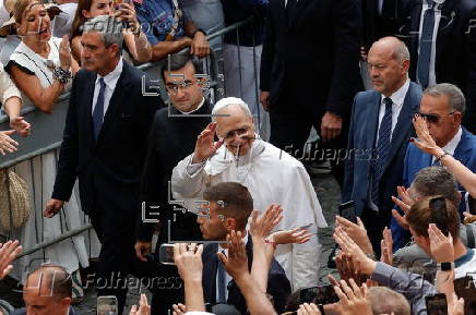 Pope Leo XIV leads Angelus prayer at Castel Gandolfo
