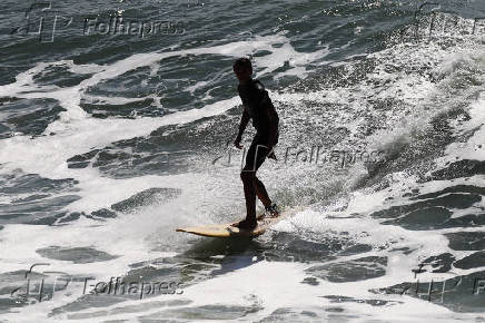 Ressaca do mar no Rio de Janeiro.