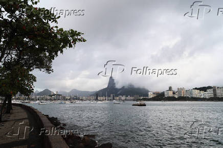 Dia nublado na cidade do Rio de Janeiro.