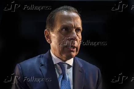 O governador de SP, João Doria, em seu gabinete no Palácio dos Bandeirantes 