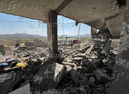 Aftermath of U.S. airstrike in Sanaa