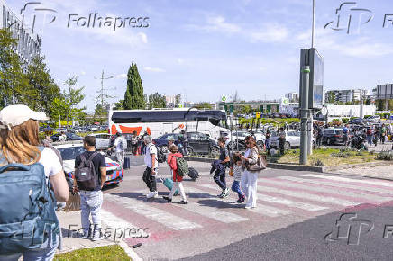Movimentação no Aeroporto Humberto Delgado, na cidade de Lisboa em Portugal - Apagão da Europoa