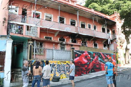 Incêndio em casarão na lapa no rio de janeiro