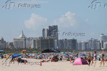 Ponto do píer da praia sul.