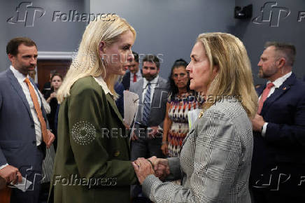 U.S. Attorney General Bondi testifies before a House Appropriations Justice Subcommittee hearing, on Capitol Hill