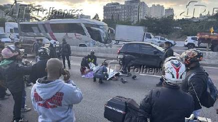 Acidente de trânsito com vítima fatal na marginal tietê