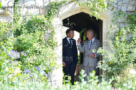 France's President Emmanuel Macron visits Britain