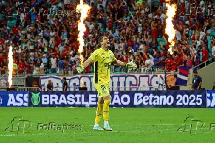 SALVADOR, BA, 27.07.2025-BRASILEIRO SERIE A-BAHIA (BA) X JUVENTUDE (RS)