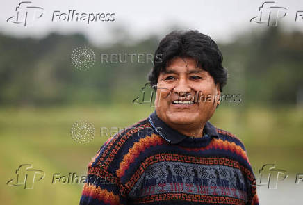 Former Bolivian President Evo Morales promotes ?null voting? in the upcoming general election