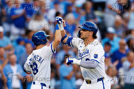 MLB: Texas Rangers at Kansas City Royals