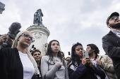 Rally against Islamophobia in Paris following man's stabbing in southern France mosque