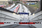 Aftermath of a knife attack at Hamburg's main train station