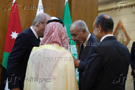 Members of the Ministerial Committee Assigned by the Joint Extraordinary Arab-Islamic Summit on Gaza meet, in Amman
