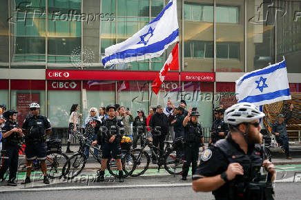 Protest outside the Israeli consulate in Toronto