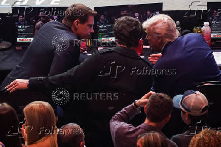 U.S. President Trump attends the UFC 316 event, in Newark