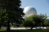 The return of a new Paris 2024 flame cauldron set on a balloon to the Tuileries Garden and the Paris skyline