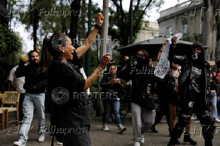 Protest against gentrification in Mexico City