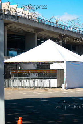 Estrutura do prime rock brasil começa a ser montada no mineirão