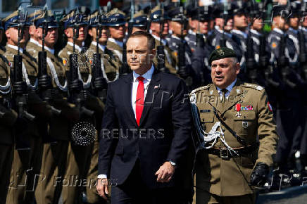 Poland holds military parade on Armed Forces Day, in Warsaw