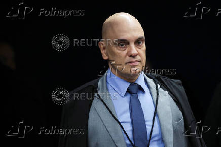 Brazil's Supreme Court Judge Alexandre de Moraes attends a session of the Supreme Court, in Brasilia