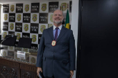 Coletiva de imprensa com delegado Demacro sobre caso Vitória