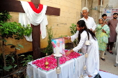 Pakistan's Christian community members attend mass for late Pope Francis