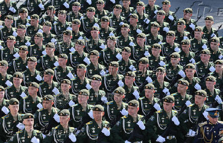 Rehearsal for Victory Day parade in Moscow