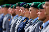 Swearing-in ceremony for new recruits of the German armed forces Bundeswehr, in Berlin
