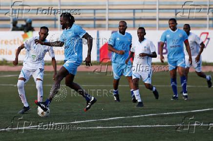 An exhibition match as part of a 