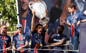 PSG victory parade on Champs Elysee